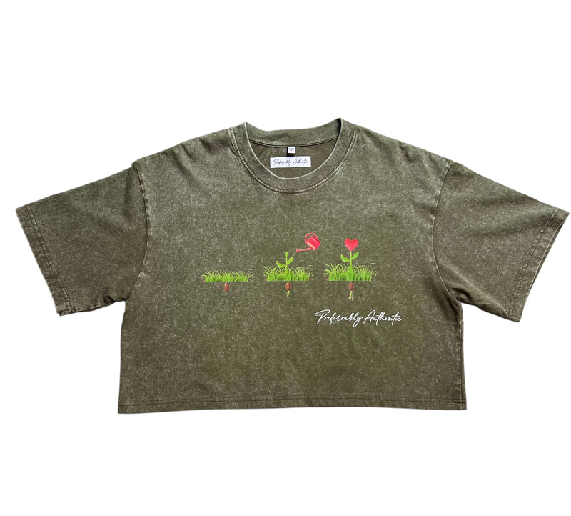 Nurture Your Garden Crop Shirt (Green)